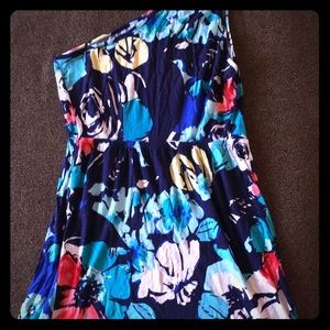 One strap Francesca’s pattern dress S/M